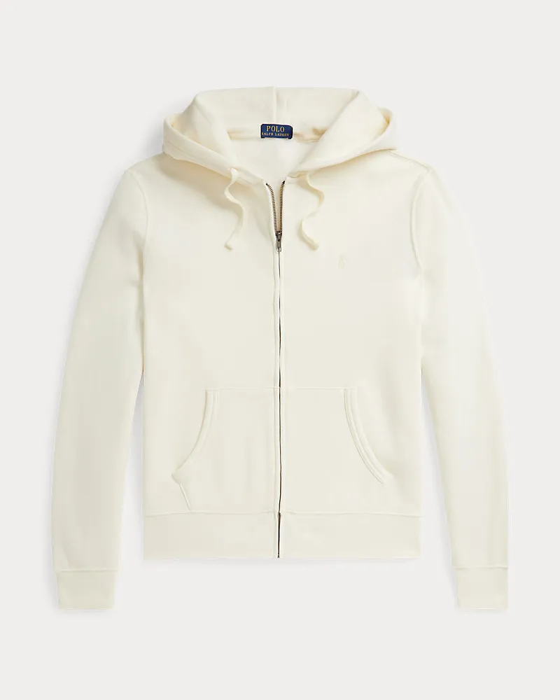 Ralph Lauren Konfektioniert gefärbte Kapuzenjacke Cream