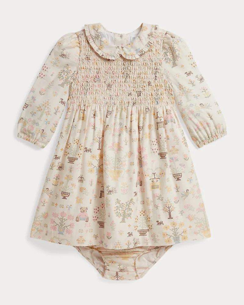 Ralph Lauren Baumwollkleid mit Höschen Multi