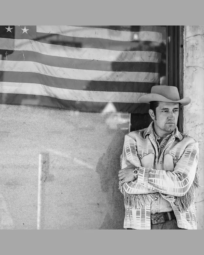 Ralph Lauren Jacquard-Hemdjacke mit Fransen Cream