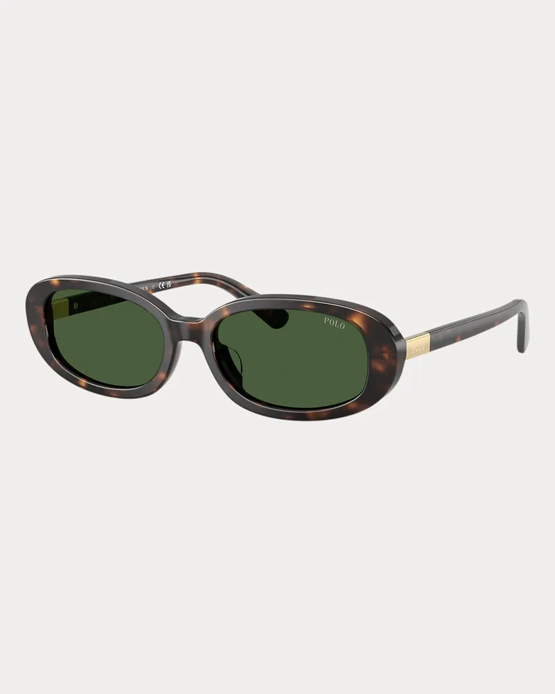 Ralph Lauren Ovale Polo-Sonnenbrille Brown