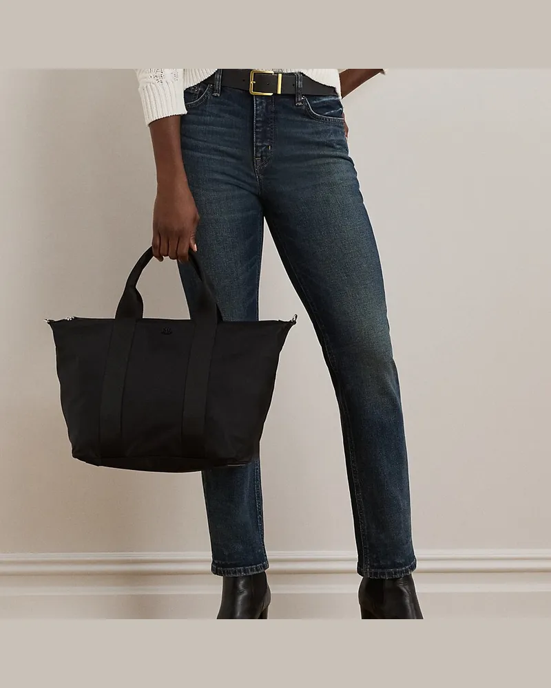 Ralph Lauren Extragroße Tragetasche Stevie aus Nylon Black