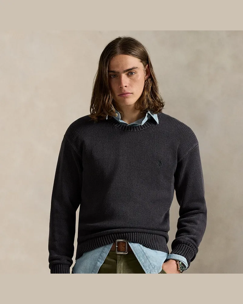 Ralph Lauren Konfektioniert gefärbter Pullover Black
