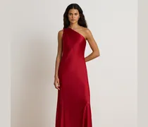Einschultriges Abendkleid aus Charmeuse