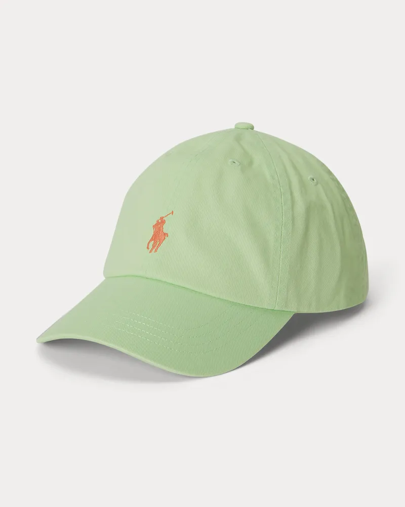 Ralph Lauren Klassische Baumwollchino-Baseballkappe Green