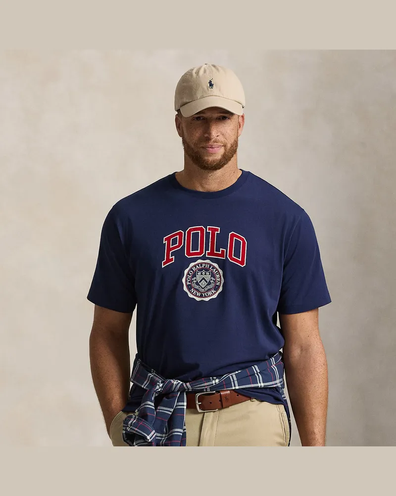 Ralph Lauren Große Größen - Jersey-T-Shirt mit Logo Blue