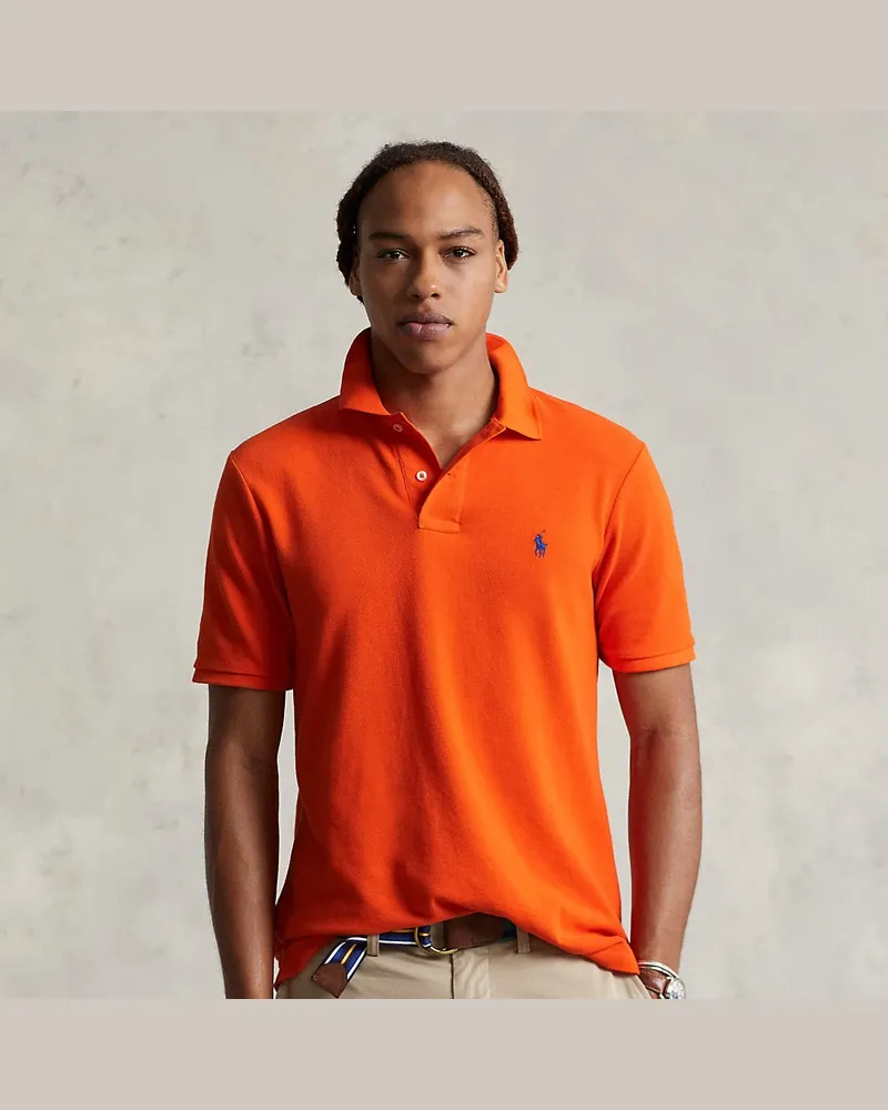 Ralph Lauren Slim-Fit Poloshirt aus Piqué Orange