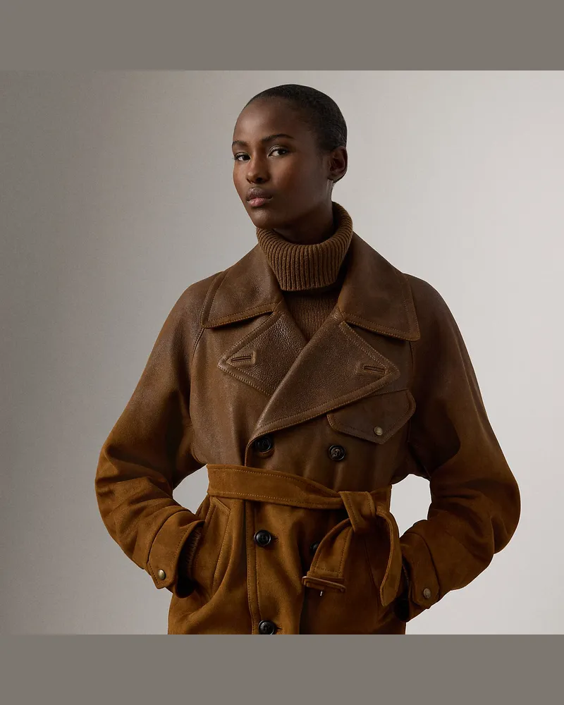 Ralph Lauren Bikerjacke Eldridge aus Lammleder Brown