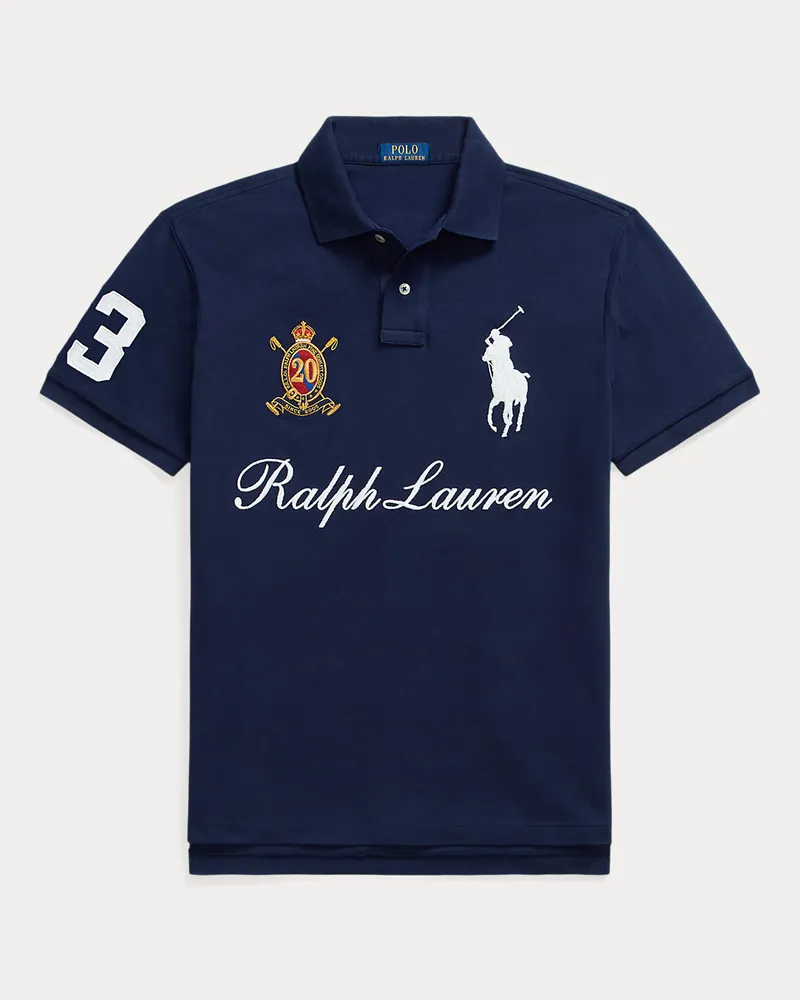 Ralph Lauren Jubiläums-Poloshirt mit Big Pony Blue