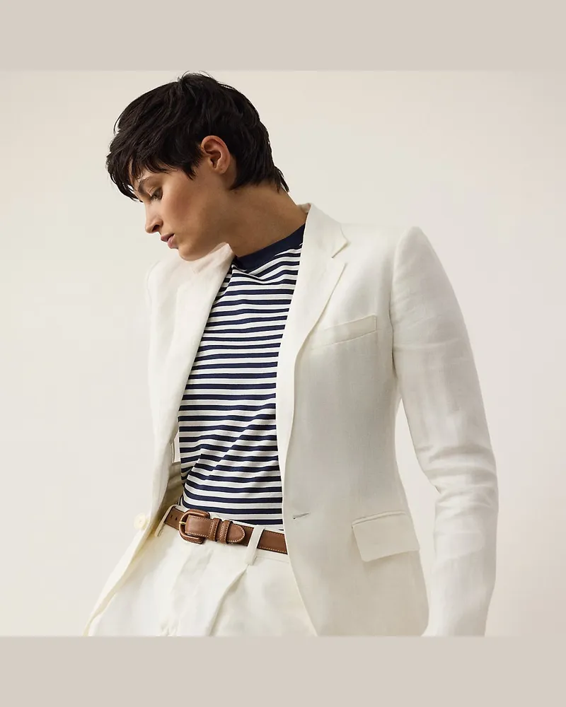 Ralph Lauren Jacke Parker aus Leinen Cream