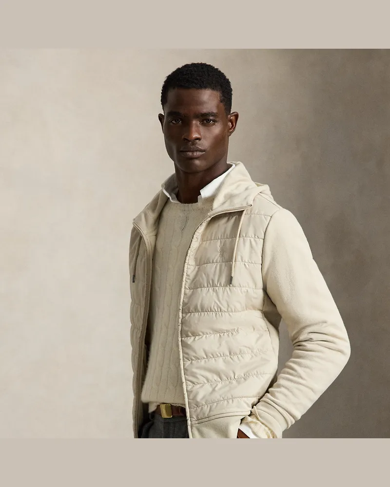 Ralph Lauren Hybrid-Kapuzenjacke mit Reißverschluss Grey