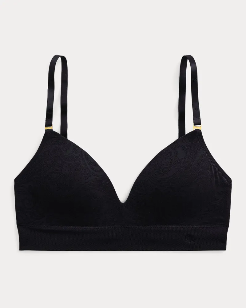 Ralph Lauren Bügelloser BH mit Paisley-Motiv Black