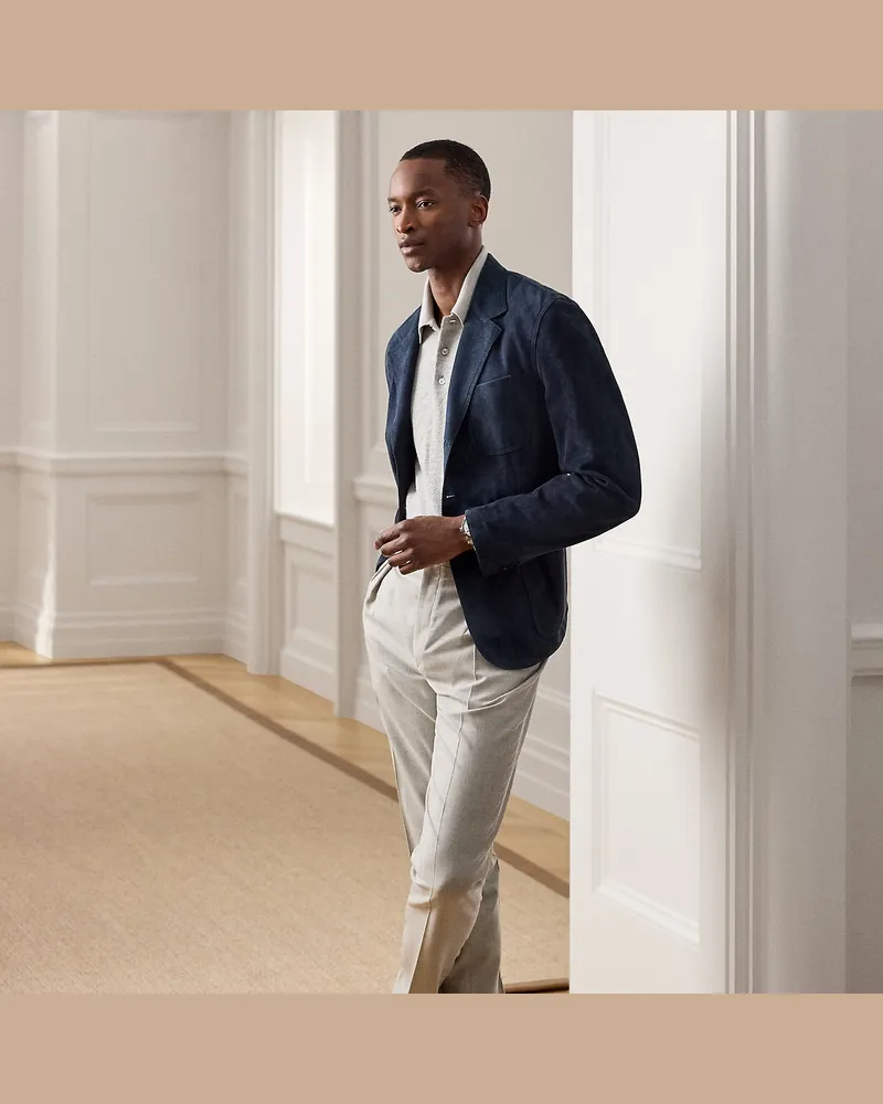 Ralph Lauren Handgeschneiderte Wollhose Gregory Grey