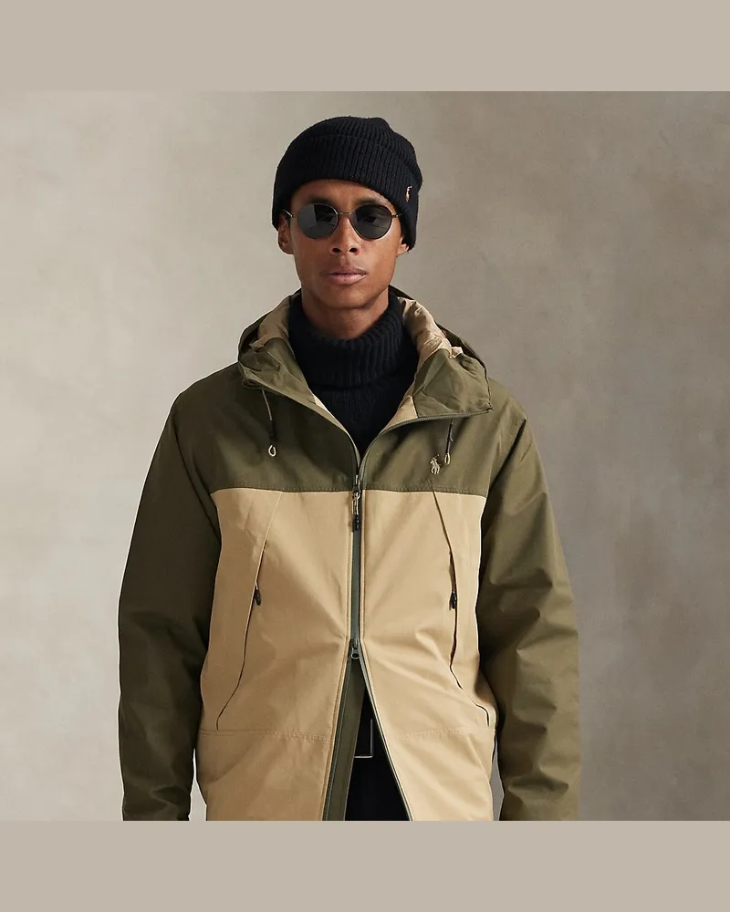 Ralph Lauren Kapuzenjacke mit Color-Block-Optik Green