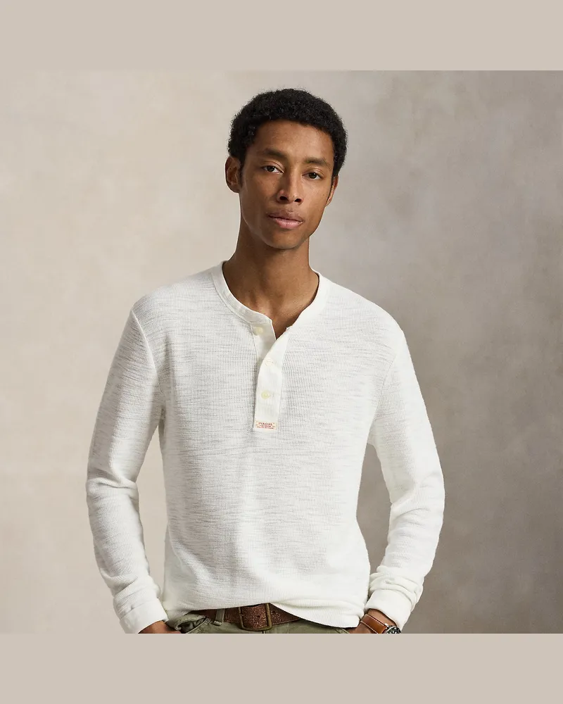 Ralph Lauren Waffelstrick-Henley White