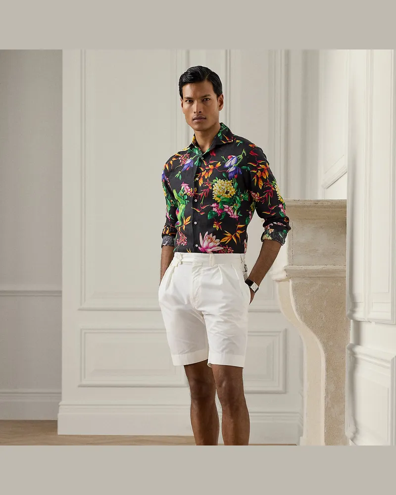 Ralph Lauren Handgeschneiderte Shorts aus Popeline White