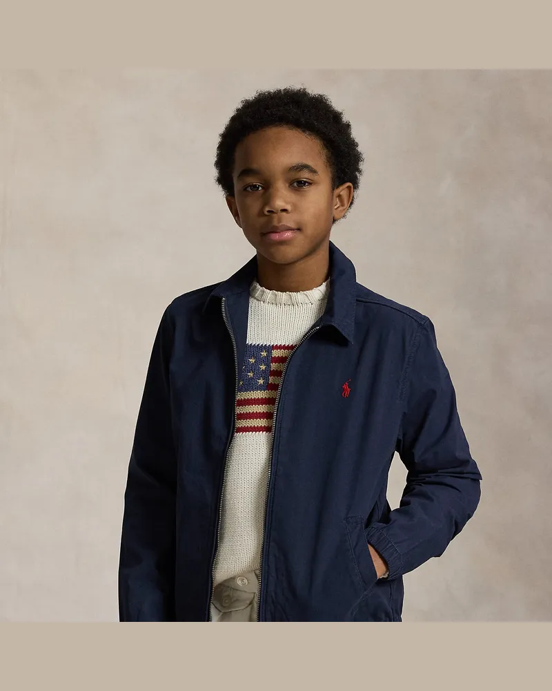 Ralph Lauren Die Jacke Bayport aus Baumwollpopeline Blue