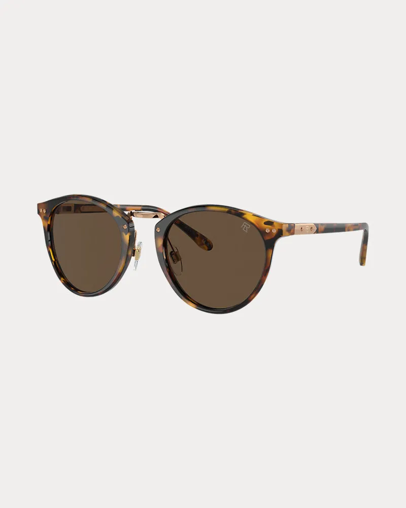 Ralph Lauren Runde Sonnenbrille Automotive Brown