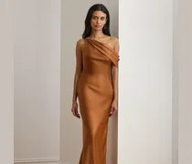 Schulterfreies Abendkleid mit Schnalle