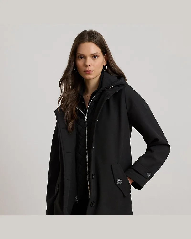 Ralph Lauren Kapuzenjacke mit Steppweste Black
