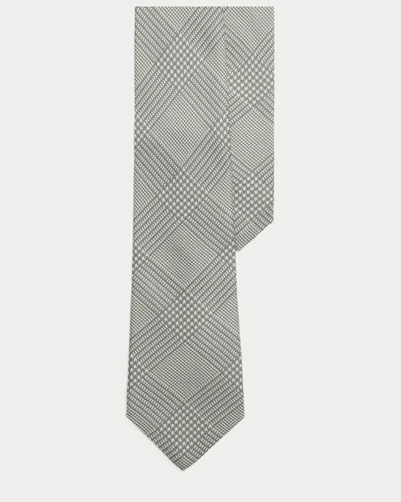 Ralph Lauren Krawatte mit Glencheck-Muster Grey