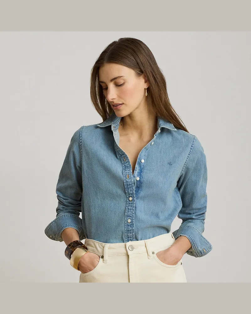 Ralph Lauren Classic-Fit Jeanshemd Blue