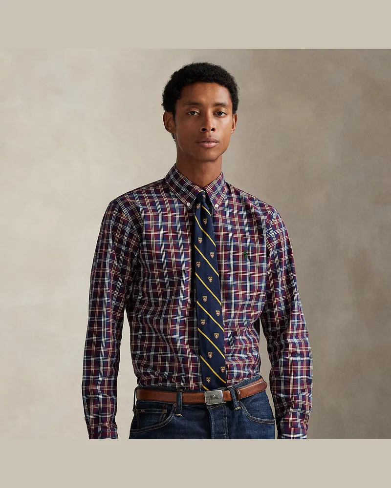 Ralph Lauren Kariertes Custom-Fit Popelinehemd Multi