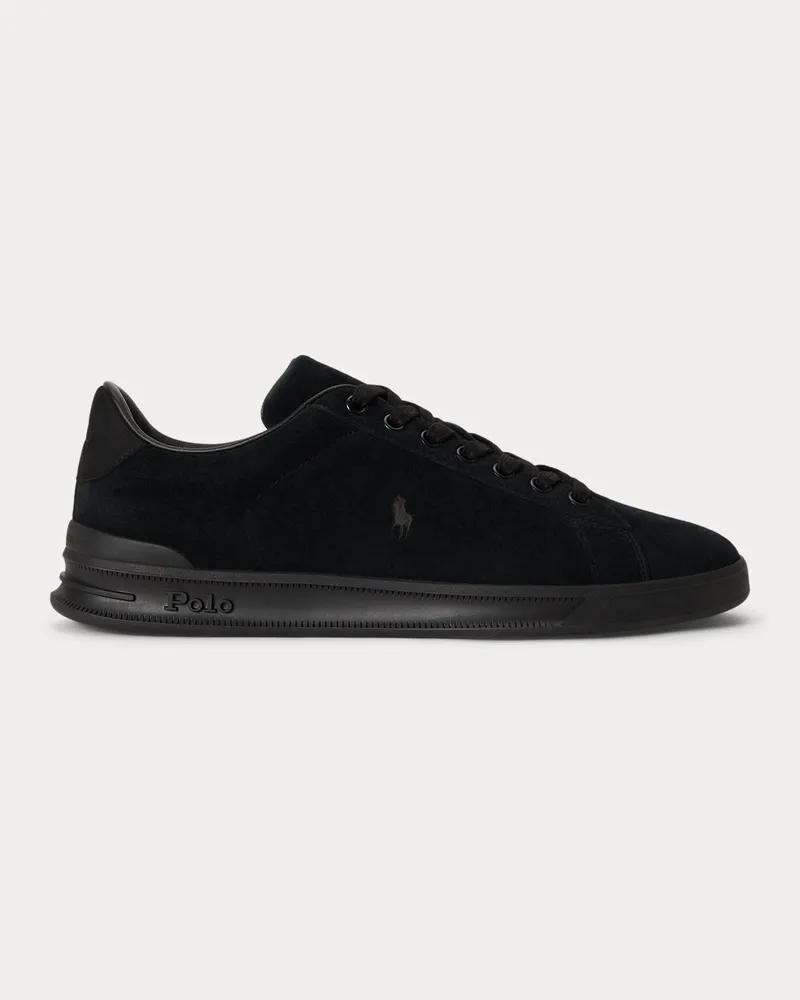 Ralph Lauren Wildleder-Sneaker Heritage Court II Black