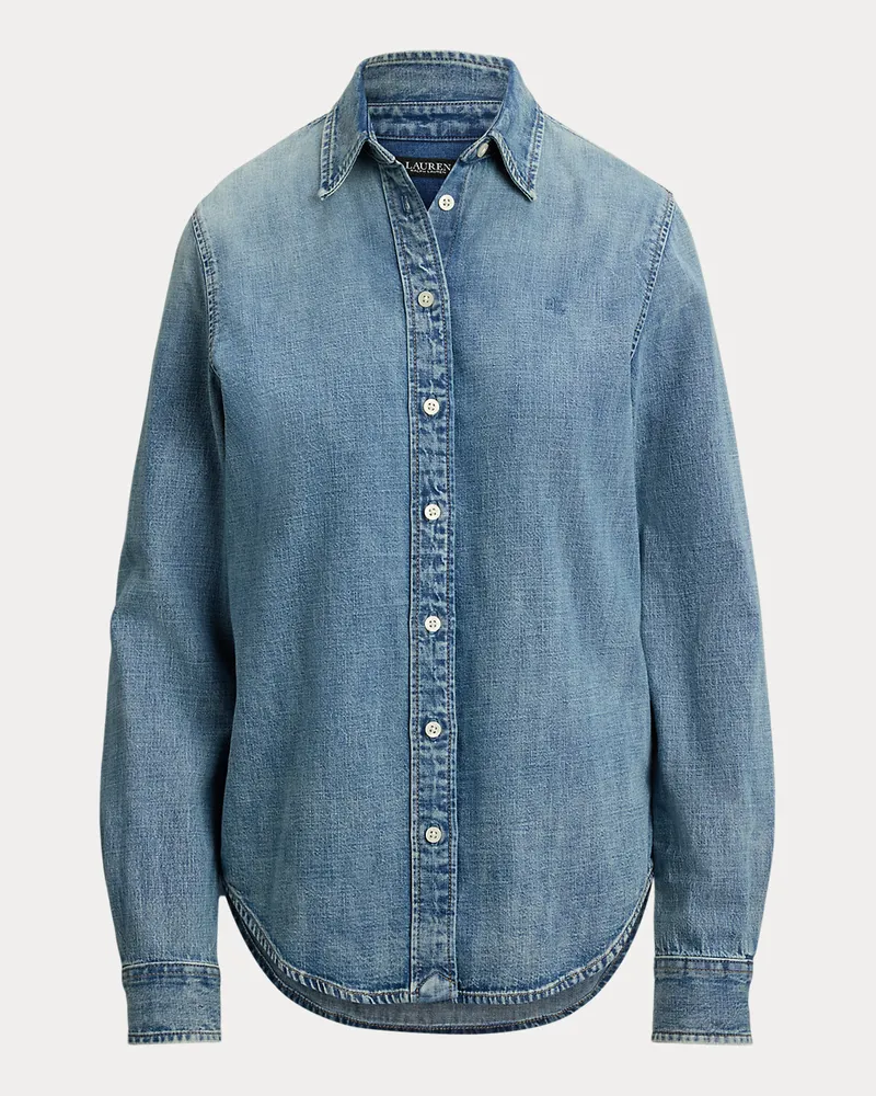 Ralph Lauren Kurzgrößen - Classic-Fit Jeanshemd Blue