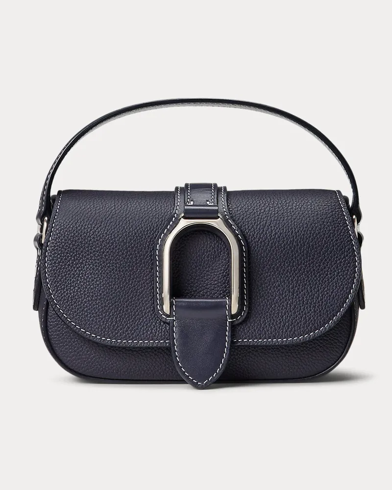 Ralph Lauren Mini-Ledertasche Welington mit Kette Blue