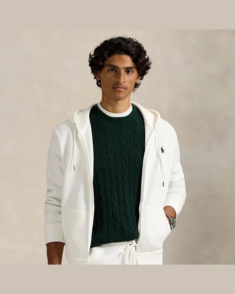 Ralph Lauren Doppellagige Kapuzenjacke White