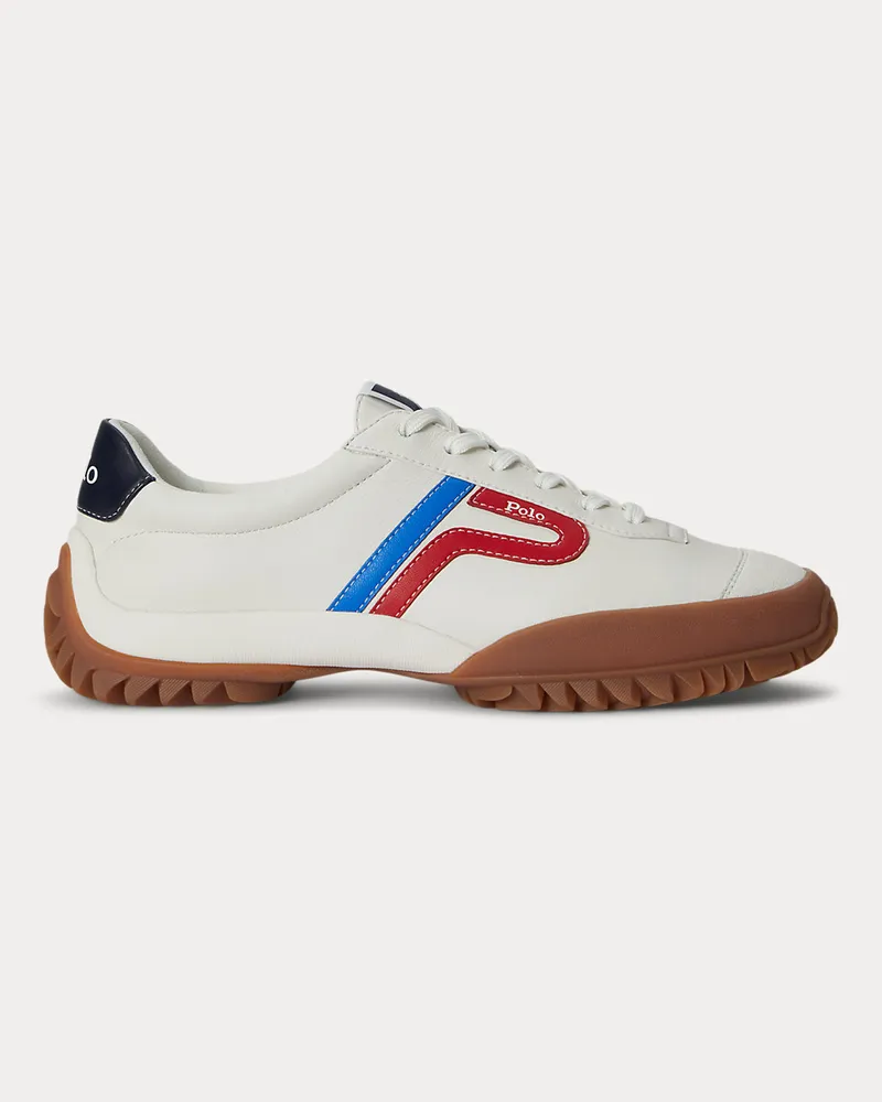 Ralph Lauren Niedriger Ledersneaker mit Profilsohle Multi