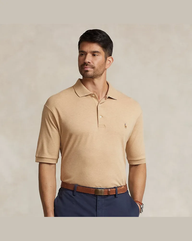 Ralph Lauren Große Größen - Poloshirt aus weicher Baumwolle Tan