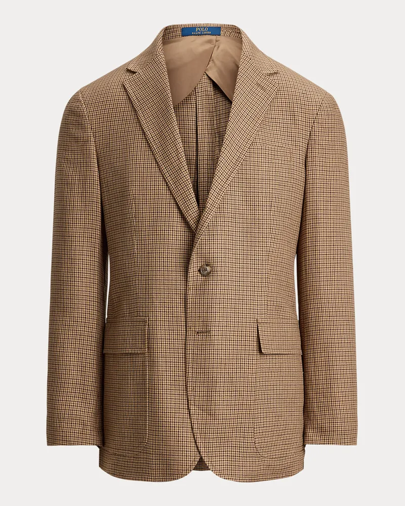 Ralph Lauren Modern-Fit Polo-Sakko mit Karomuster Tan