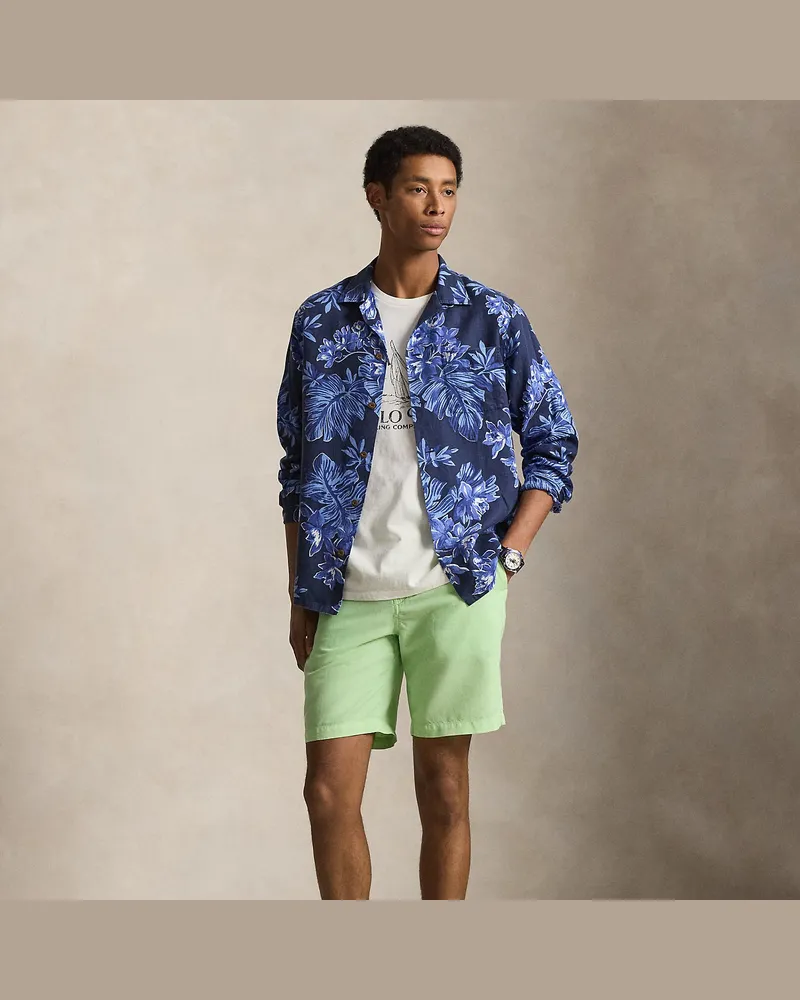 Ralph Lauren Classic-Fit Leinen-Baumwoll-Shorts Green