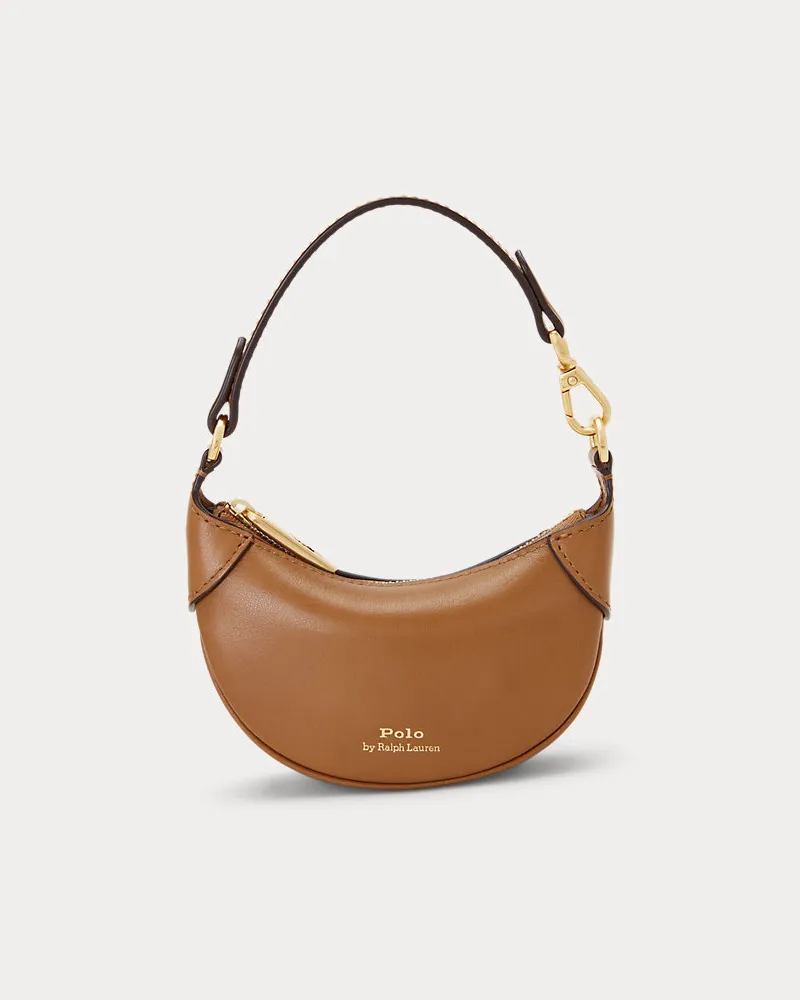 Ralph Lauren Kartenetui Polo ID aus Leder Tan