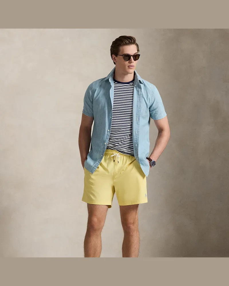 Ralph Lauren Klassische Badeshorts Traveler Yellow