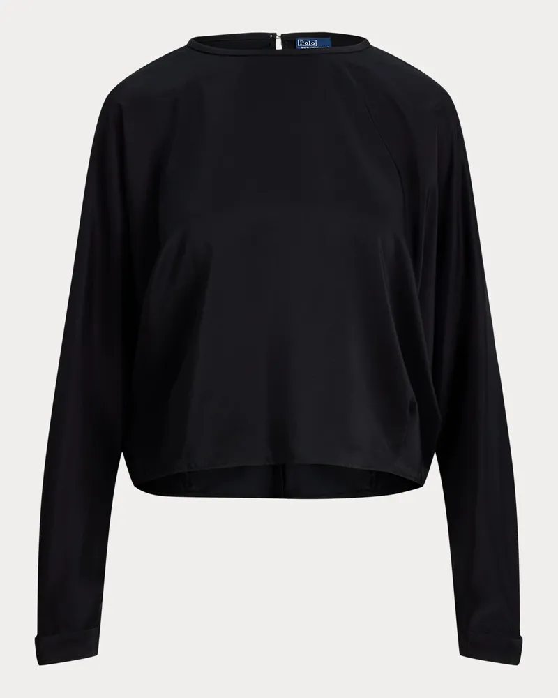 Ralph Lauren Oversize-Fit T-Shirt aus Satin Black