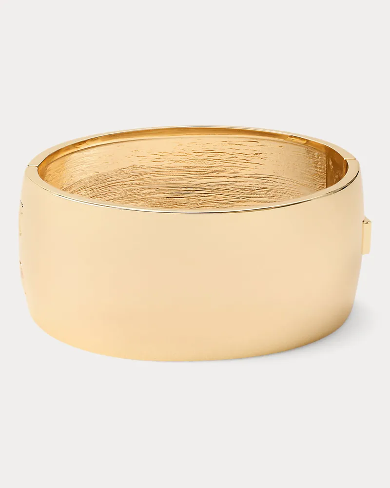 Ralph Lauren Vergoldeter breiter Scharnierarmreif Gold