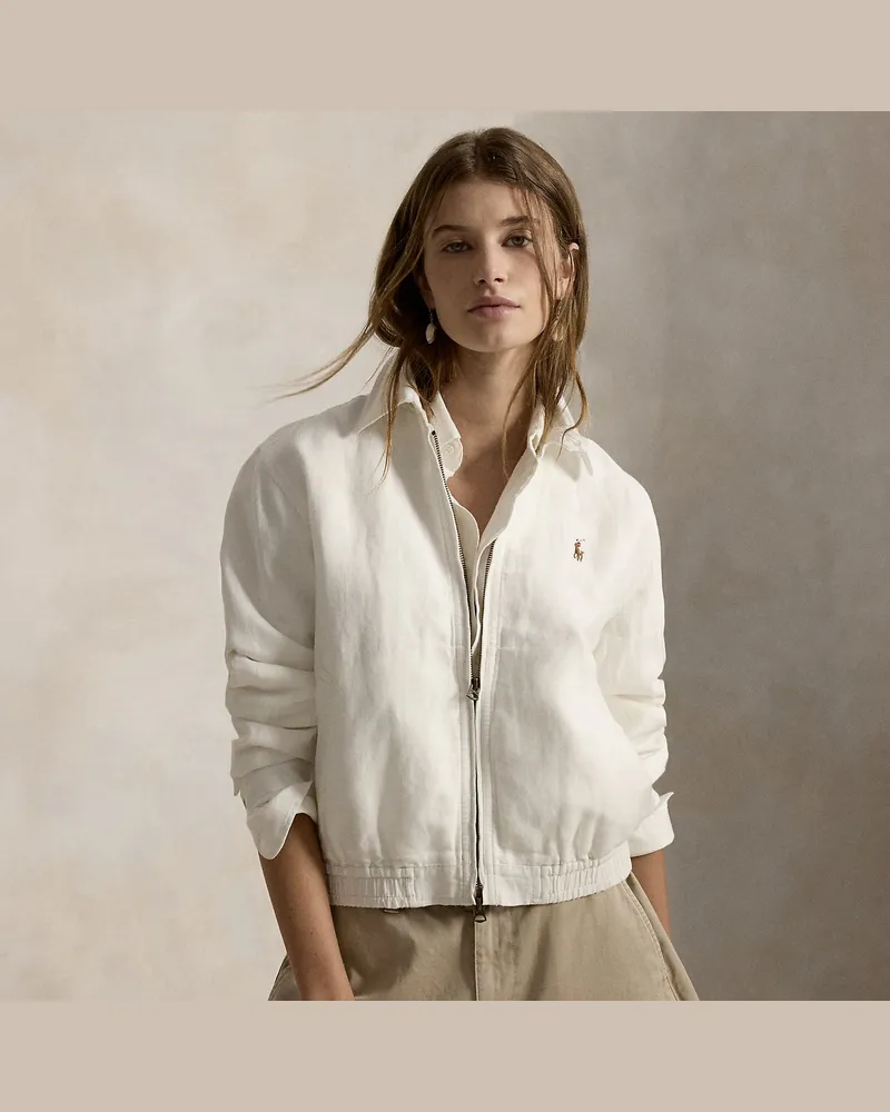 Ralph Lauren Windjacke aus Leinen White