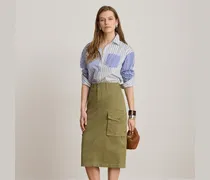Cargo-Bleistiftrock aus Stretch-Chino
