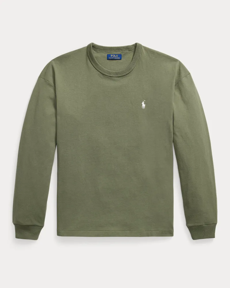 Ralph Lauren Relaxed-Fit Langarm-T-Shirt aus Jersey Green