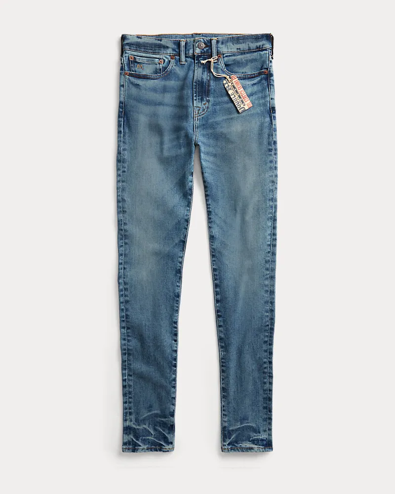 Ralph Lauren Skinny-Fit Stretchjeans mit hohem Bund Blue