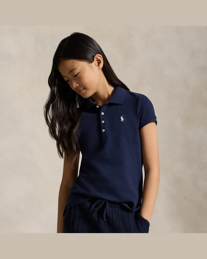 Ralph Lauren Polo aus Stretch-Baumwollpiqué Blue
