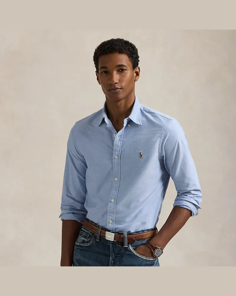 Ralph Lauren Slim-Fit Oxfordhemd Blue