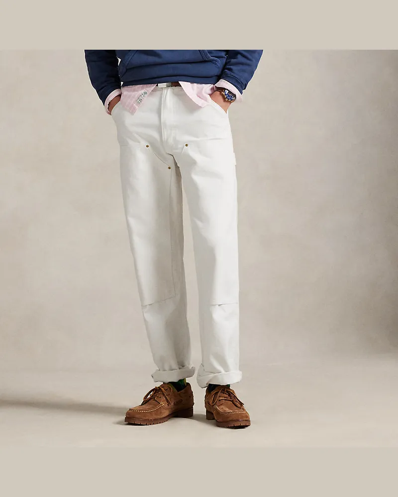 Ralph Lauren Dungaree-Fit Segeltuch-Zimmermannshose White