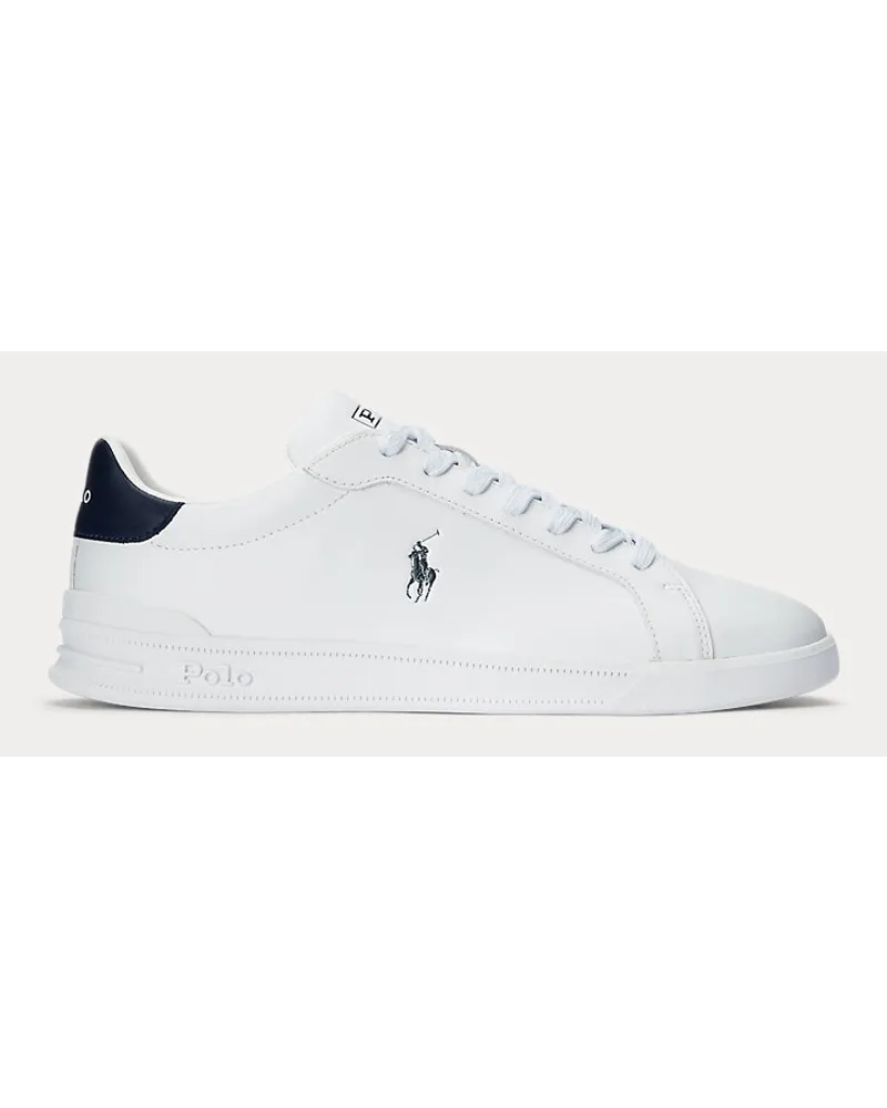 Ralph Lauren Leder-Sneaker Heritage Court II White