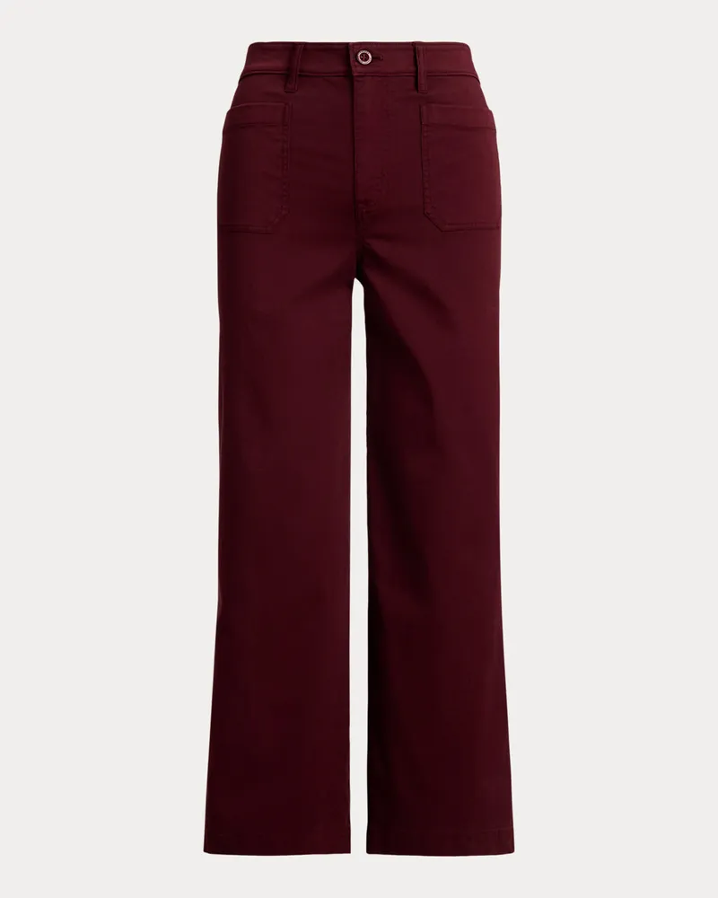 Ralph Lauren Chinohose in 3/4-Länge mit weitem Bein Red
