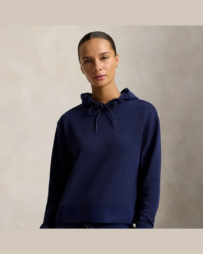 Ralph Lauren Kapuzenjacke aus Waffelpiqué Blue