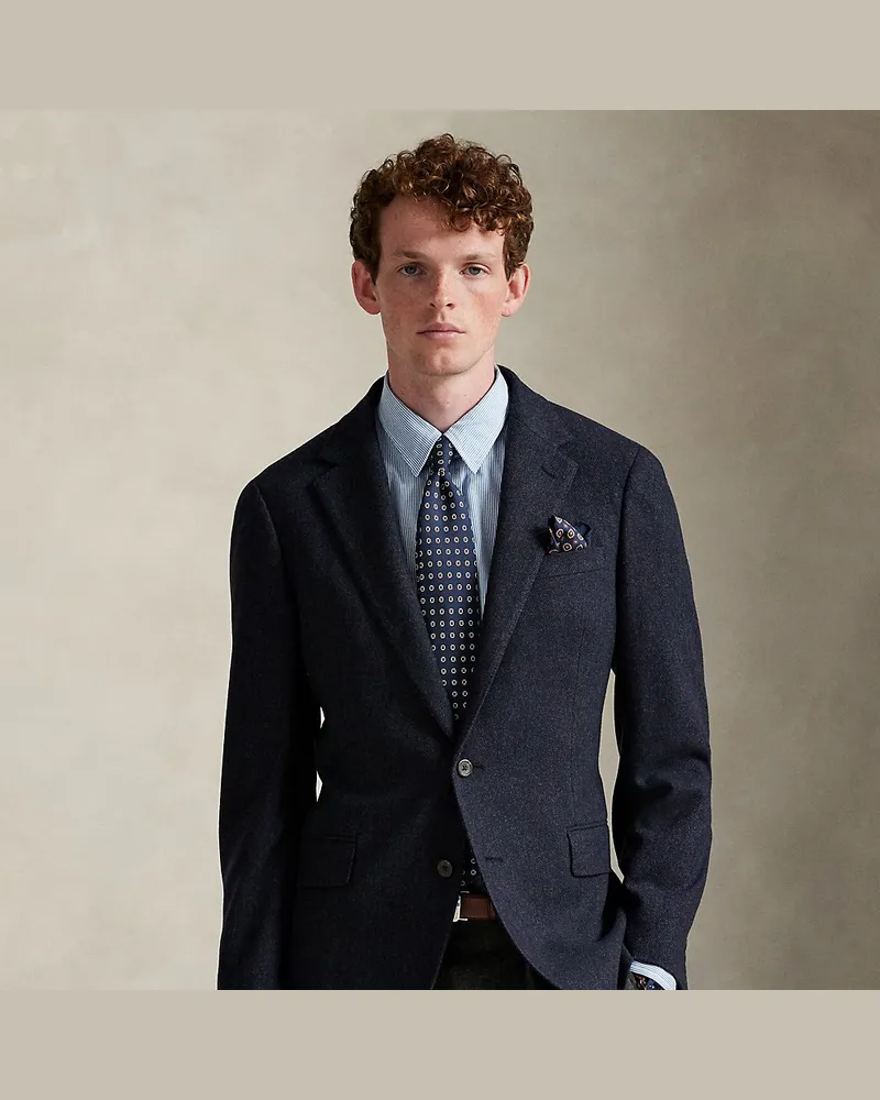 Ralph Lauren Modern-Fit Polo-Sakko mit Fischgratmotiv Blue