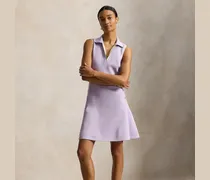 Ärmelloses Polokleid aus Piqué